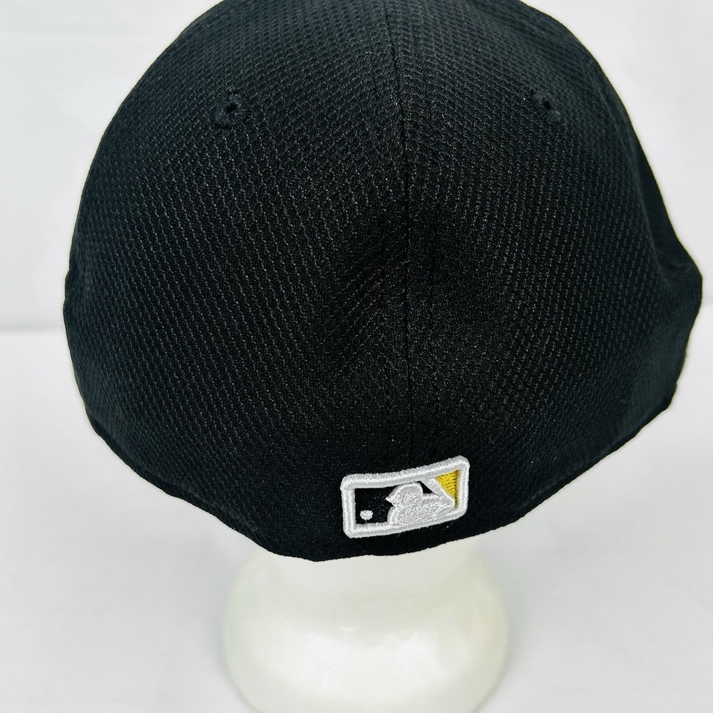 Pittsburg Pirates Hat Black Yellow Fitted 7 1/2 New Era Authentic Collection - Picture 5 of 8